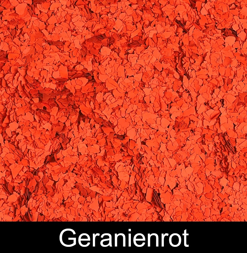 Farbchips Geranienrot