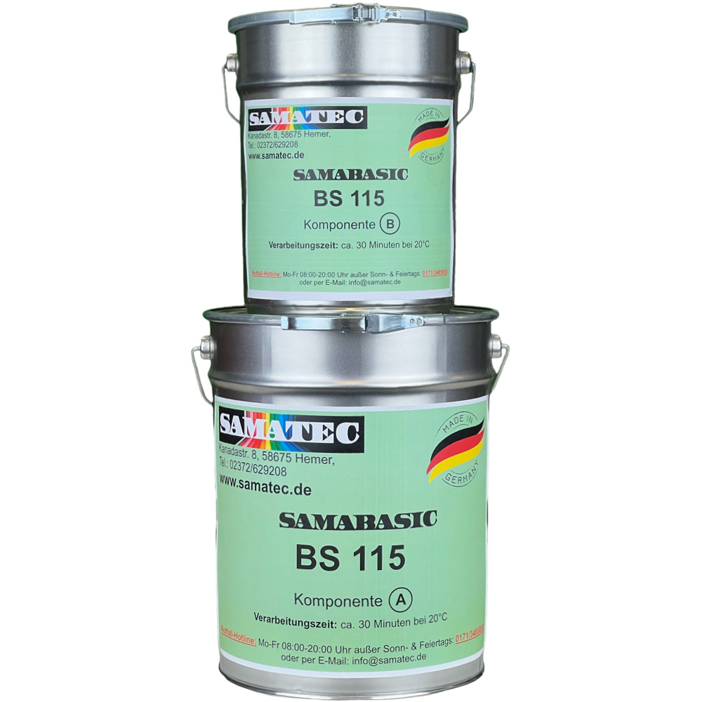 SamaPoxy BS120 Epoxidharz-Versiegelung – 4 Kg (ca. 40 M²), Seidenmatt, Rutschhemmend