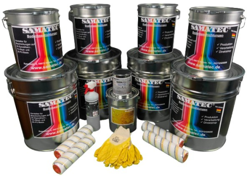 Betonbodenfarbe Bodenanstrich Harzbodenbeschichtung Komplett Set UV-stabil